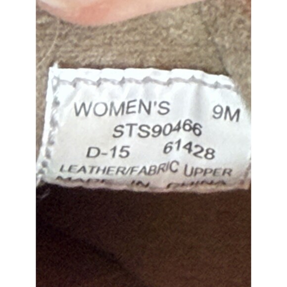 Sperry Songfish Women’s 9M Tan Leather Boat Shoes Loafers Oat Linen - Picture 7 of 7